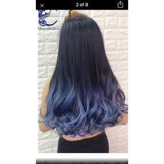 Tóc giả tóc kẹp ombre omber uốn xoăn