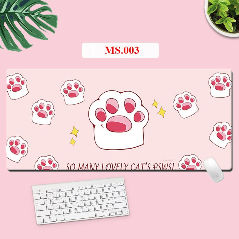 Bàn di chuột (Mouse Pad) hình Cute size lớn(800x300/ 900x400)