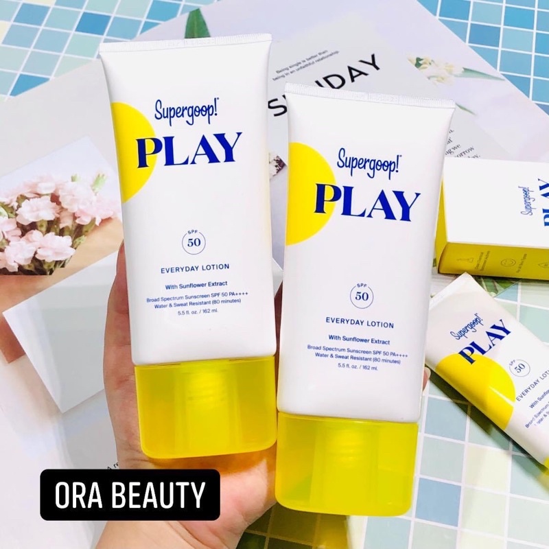 Kem chống nắng Supergoop PLAY Everyday Lotion SPF 50 with Sunflower Extract