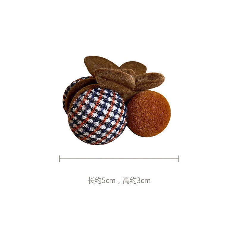 Kẹp Tóc Càng Cua Đính Quả Bông Mềm Mại 2022 Dành Cho Nữ