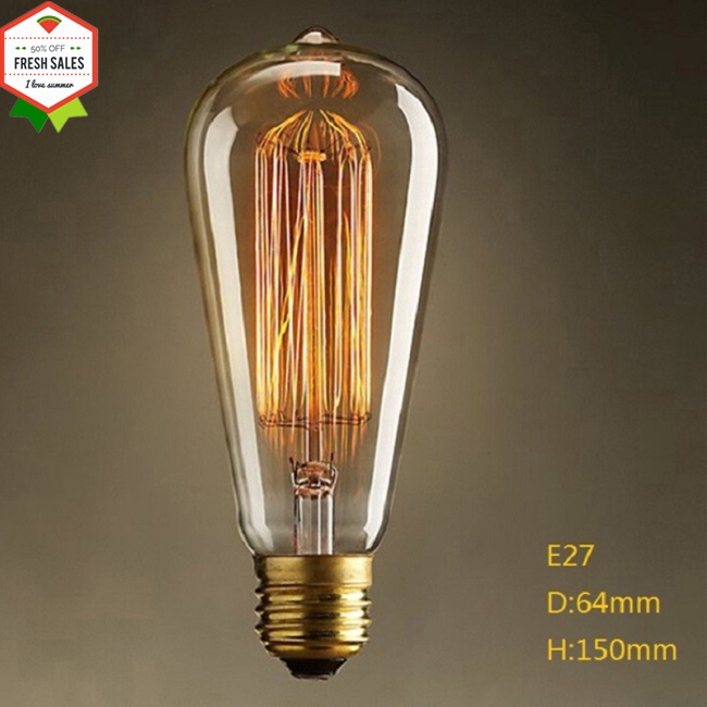 Bóng Đèn Dây Tóc Edison 40w E27 220-240v