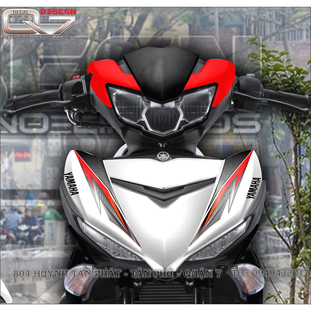 TEM RỜI EXCITER 150 TRẮNG ĐỎ