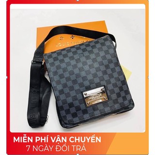 Túi chéo lv nam da pu chống nước cao cấp, cặp lv nam.