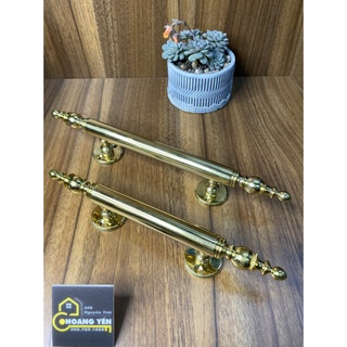 Tay nắm cổng bằng đồng, tay nắm cửa tủ bằng đồng thau dài 24cm - 30 cm ĐB