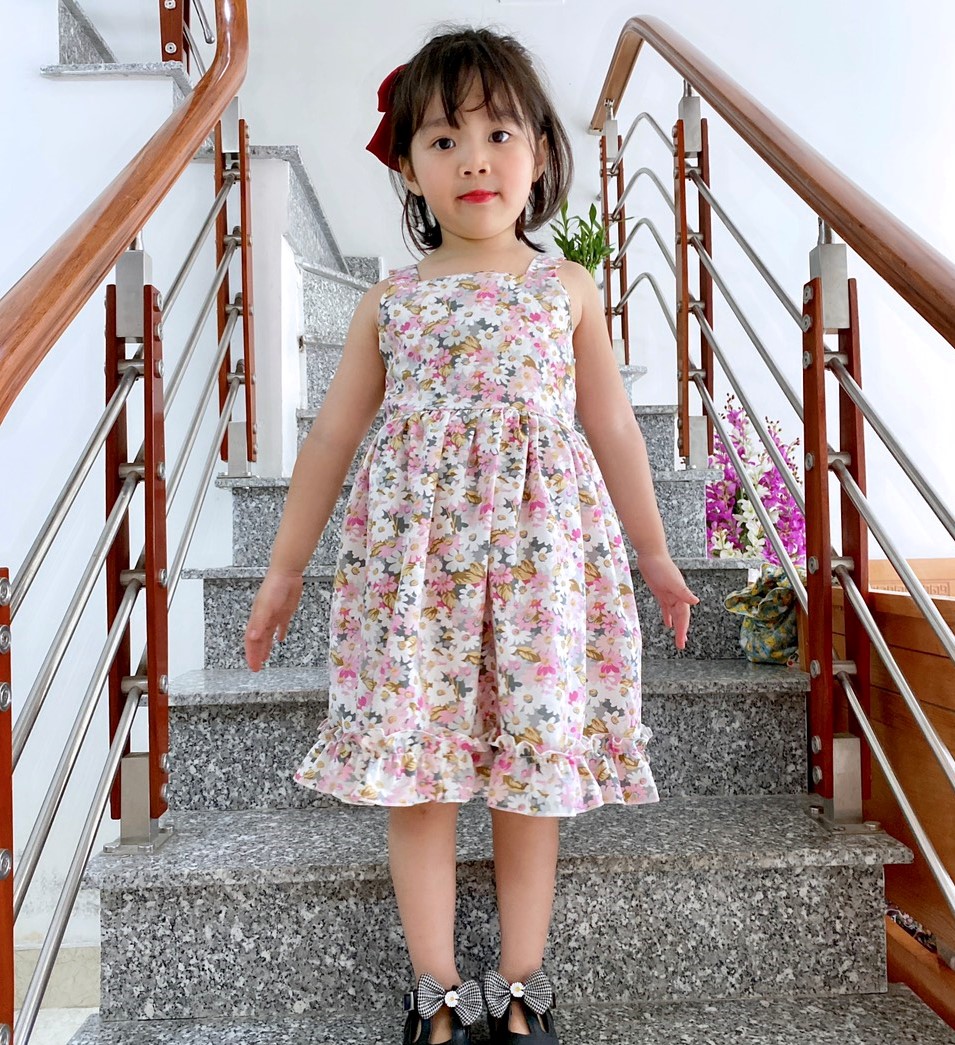 VÁY HÈ BÉ GÁI HOA NHÍ 2 DÂY MÃ D3 [ ẢNH THẬT  SHOP TỰ CHỤP] [ YUMI'S KID ]