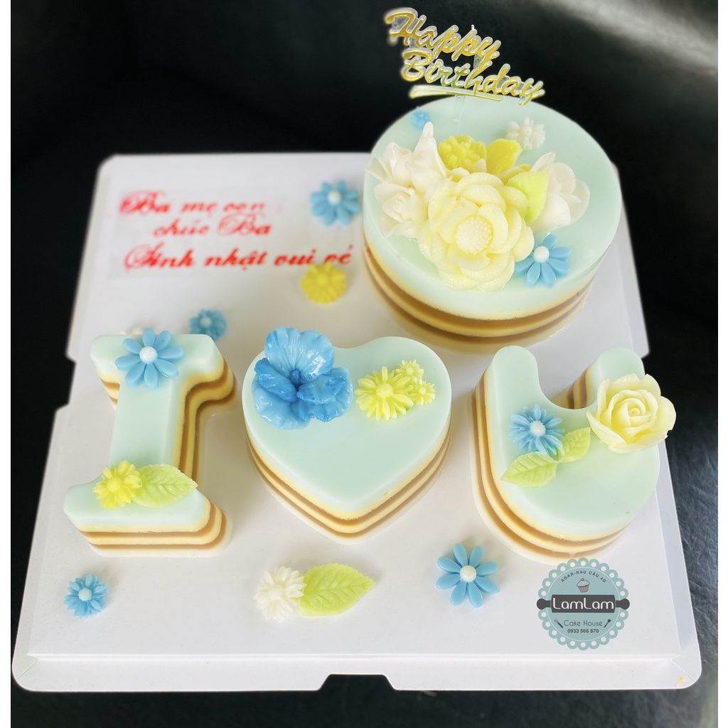 Set khuôn  Mica IOU và LOVE có hộp và không hộp
