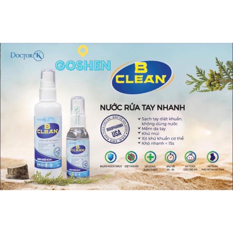 Xịt Khử Khuẩn Doctor K B CLEAN