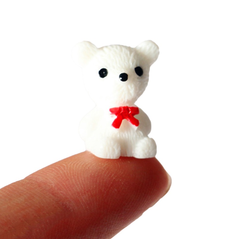 Set 3 Mô Hình Gấu Mini Trang Trí Nhà Búp Bê