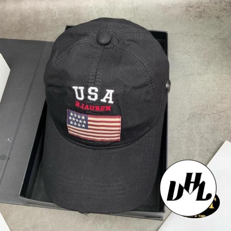 Mũ Lưỡi Trai Kaki Thêu USA Full Tem FORM Chuẩn Khoá Gài Thời Trang Cao Cấp