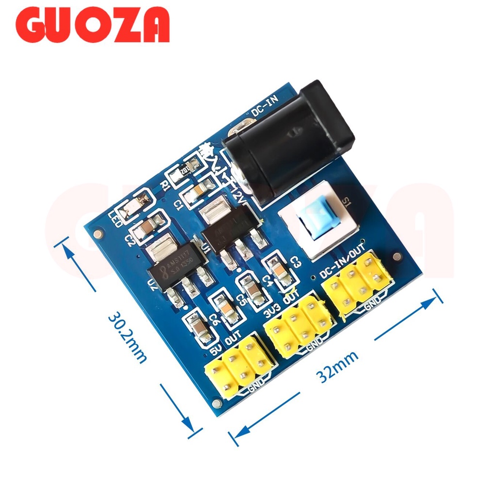 Mô-đun Nguồn Chuyển Đổi DC-DC 12V Sang 3.3V 5V 12V 3.3V 5V 12V Nhiều Đầu Ra