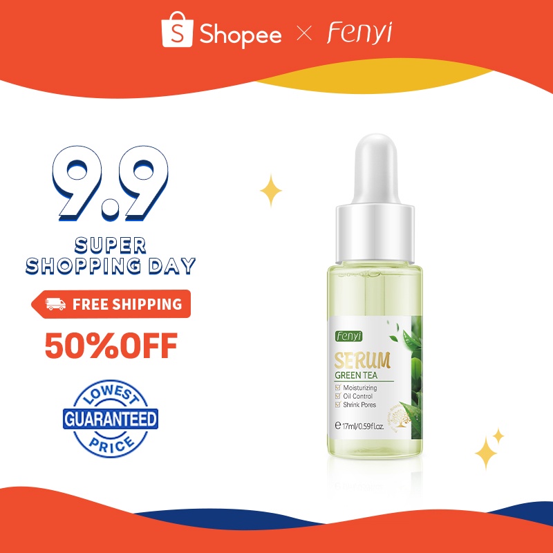 Tinh chất trà xanh Fenyi kiềm dầu se khít lỗ chân lông dưỡng ẩm da mặt 17ml