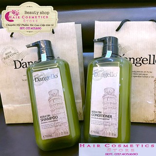 Dầu gội xả siêu mượt dangello keratin italy 800ml