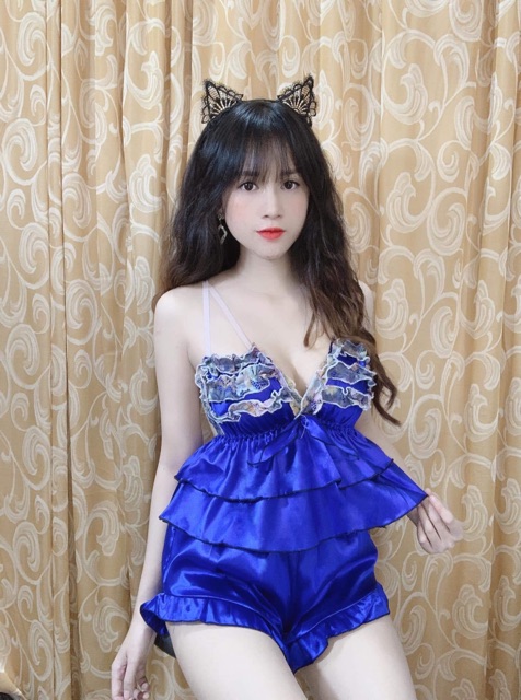 [Mã WA1606 giảm 15% đơn 99k] [SALE 30%] Đồ ngủ lụa ren tầng dây ngực ko mút | BigBuy360 - bigbuy360.vn