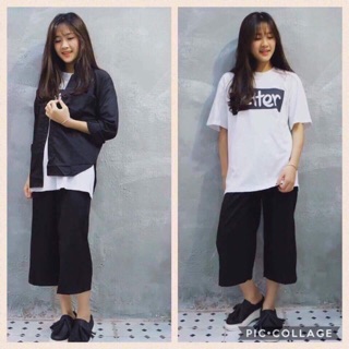 Quần ống rộng kèm ảnh thật