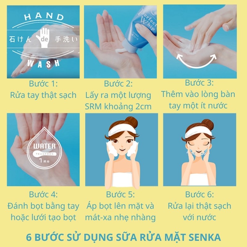 |HSD T9/23| Sữa Rửa Mặt Tạo Bọt Chiết Xuất Đất Sét Trắng Perfect White Clay Senka 120Gr