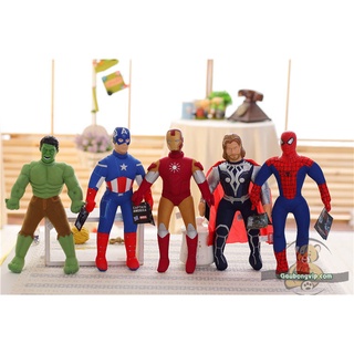 Gấu bông siêu nhân marvel avengers - Hulk, Iron man, Super man, Captain America, Spider man