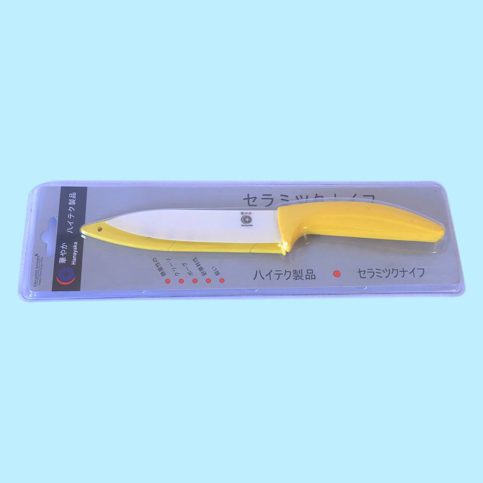 Dao gốm Hanayaka 5 inch   KT 23, 5 x 2,5 cm