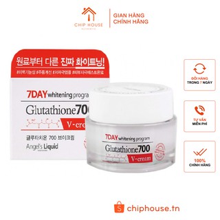 Kem Dưỡng Sáng Da Angel's Liquid 7Day Whitening Program Glutathione 700 V-Cream 50ml
