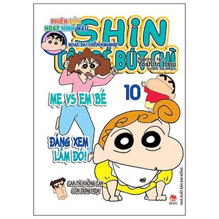 Sách - Shin cậu bé bút chì phiên bản hoạt hình màu Tập 10