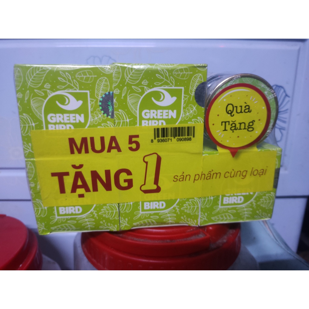 Lốc 6 hũ Nước Yến Sào Chưng Đường Phèn Green Bird - (mua 5 tặng 1)