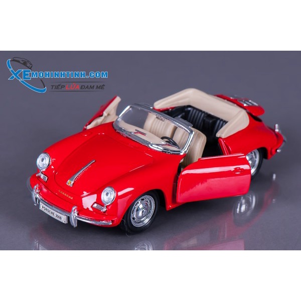 XE MÔ HÌNH PORSCHE 356B 1:24 WELLY (ĐỎ)