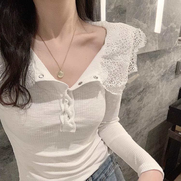 Áo Thun Tay Dài Ôm Dáng Thời Trang Xuân Thu Mới 2022