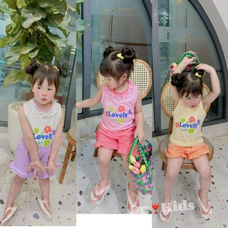 Quần áo trẻ em bé gái mẫu LoveLy siêu đáng yêu cho bé nhà MiDuKid