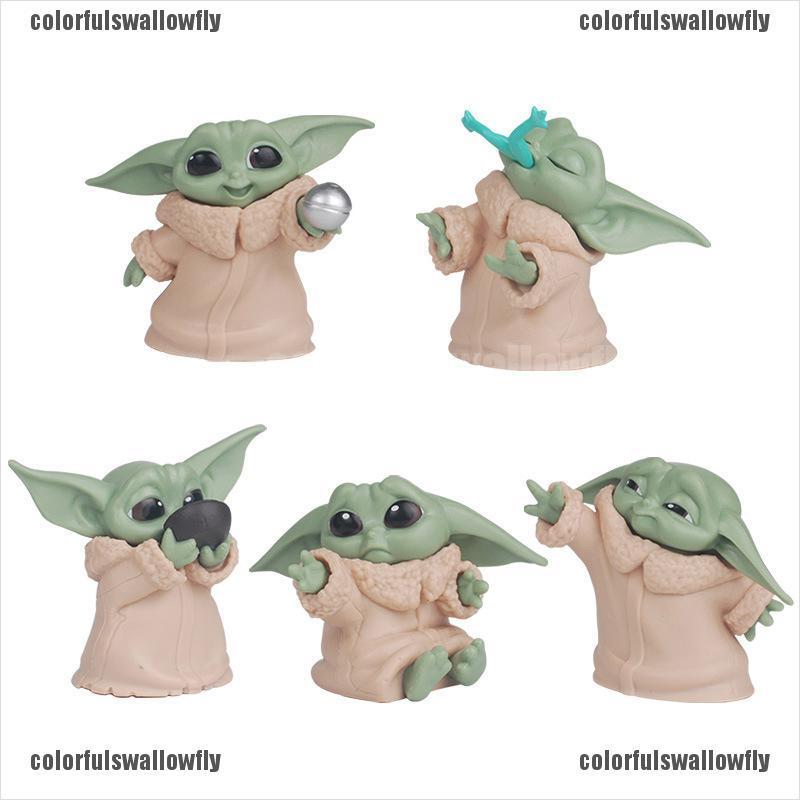 Set 5 Mô Hình Nhân Vật Baby Yoda Phim Star Wars