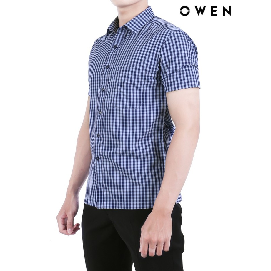 Áo sơ mi ngắn tay OWEN Bodyfit có túi - BA20724NT | BigBuy360 - bigbuy360.vn