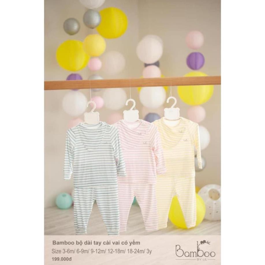 (hh1303)  Bộ dài tay kèm yếm mẫu kẻ by Litterlove | BigBuy360 - bigbuy360.vn