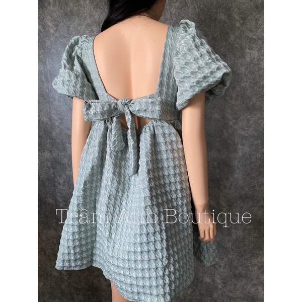 Đầm babydoll Briebrie cao cấp chất liệu tapta gấm, sang chảnh - 233 | BigBuy360 - bigbuy360.vn
