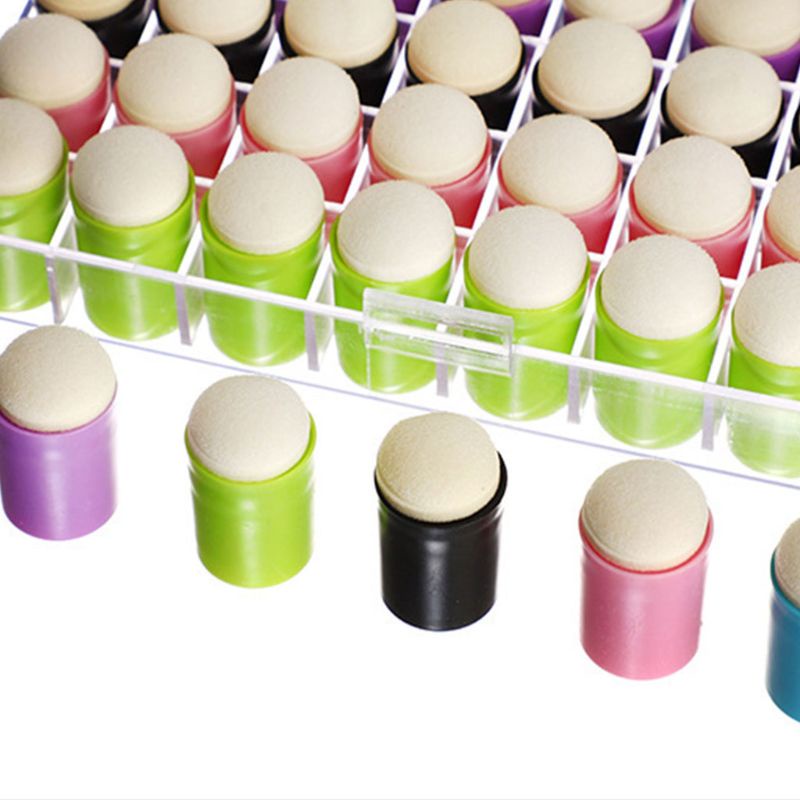 Bộ 40 Đầu Bọc Ngón Tay Hỗ Trợ Vẽ Tranh Bằng Bọt Biển Tiện Dụng