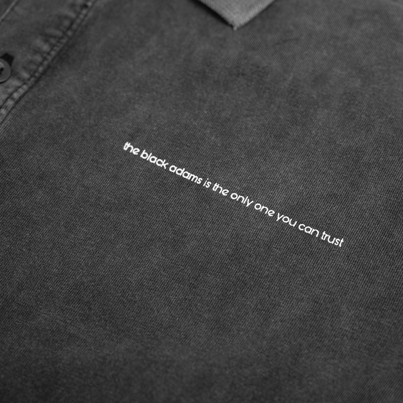 ÁO POLO WASH "FEELING" THE BLACK ADAMS
