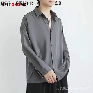 Áo sơ mi tay dài phong cách xu hướng Hàn Quốc thời trang thường ngày cho nam