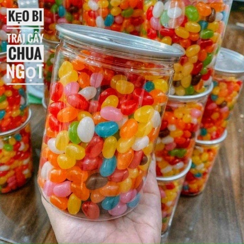 Kẹo Bi Trái Cây Chua Ngọt siêu ngonn Lon Pet 500GR