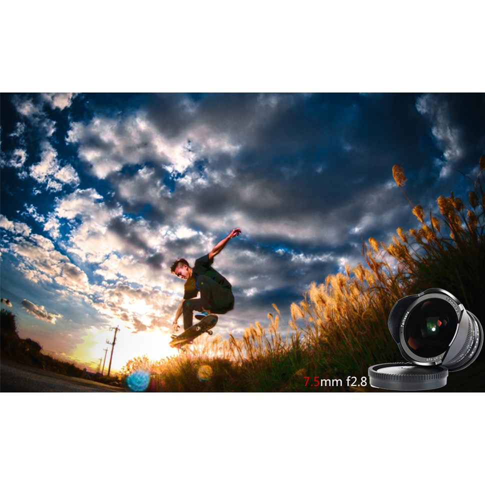 (Version 2) Ống kính 7Artisans 7.5mm F2.8 Mark II Fisheye - Dùng cho Sony E, Fujifilm, Nikon Z, M4/3 và Canon EOS M