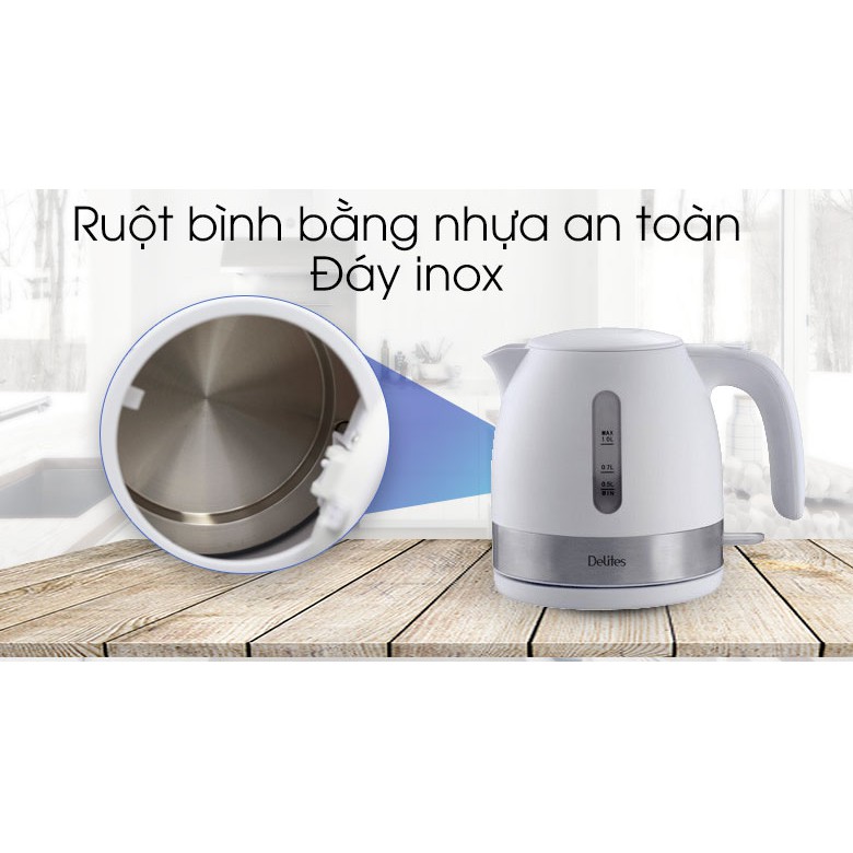 Bình siêu tốc Delites 1 lít ST10P01