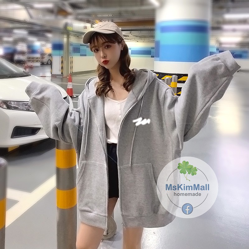 Áo khoác Ulzzang nỉ Ngoại CAO CẤP Unisex form rộng style Hàn cute | BigBuy360 - bigbuy360.vn