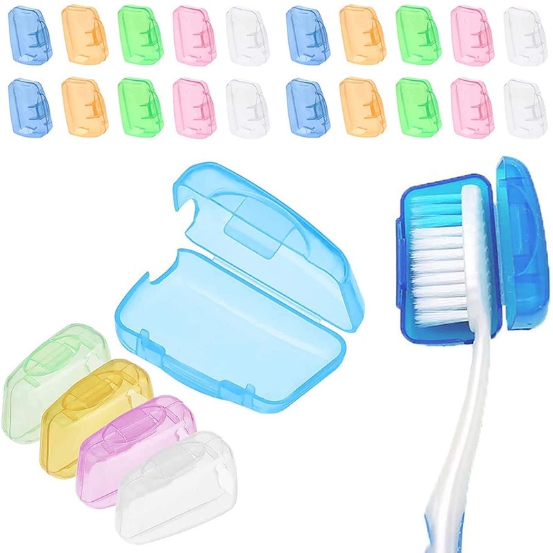Set 5 Đầu Bọc Bảo Vệ Bàn Chải Đánh Răng Chống Trầy Xước Màu Sắc Ngẫu Nhiên