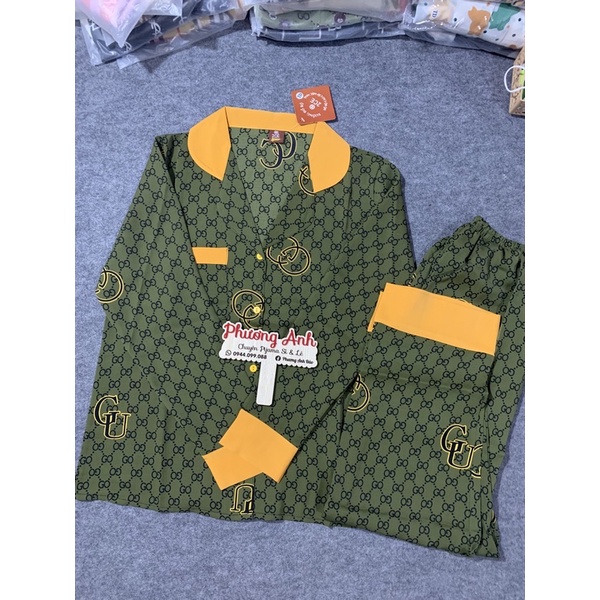 💋💋 Set Gucci lụa mango mềm mát nhà 2ce