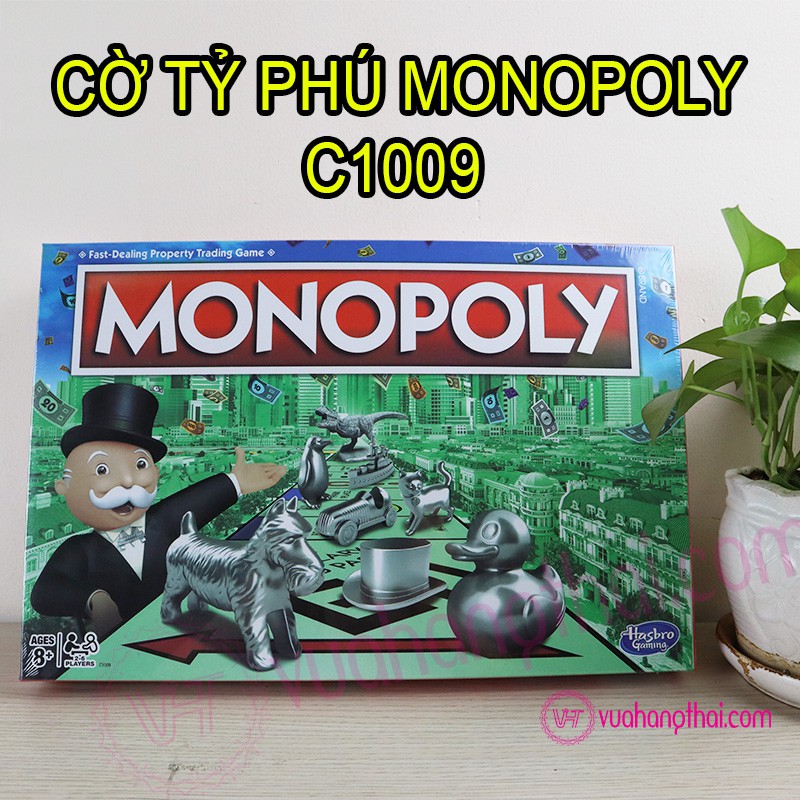 Bộ Trò Chơi Cờ Tỷ Phú Cơ Bản MONOPOLY C1009