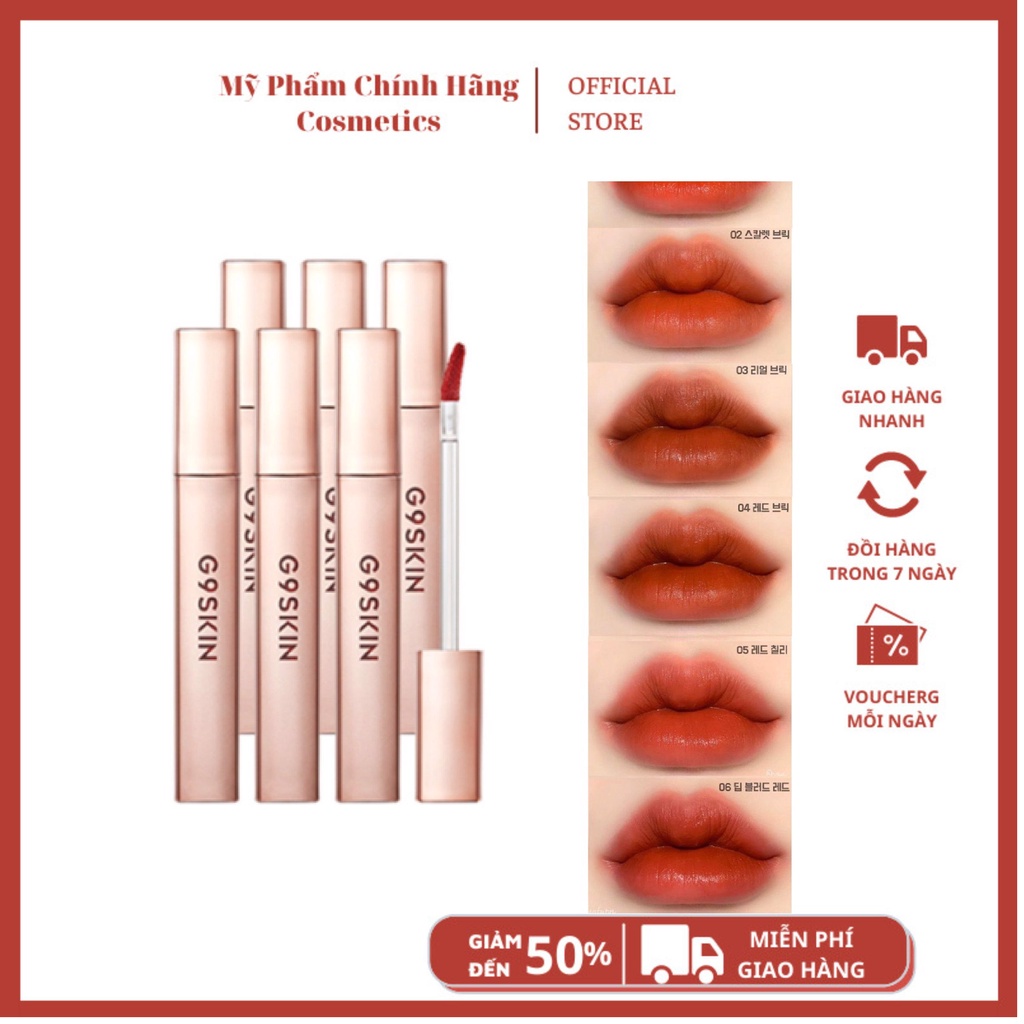 Son Kem Lì G9 Skin First V-Fit Velvet Tint