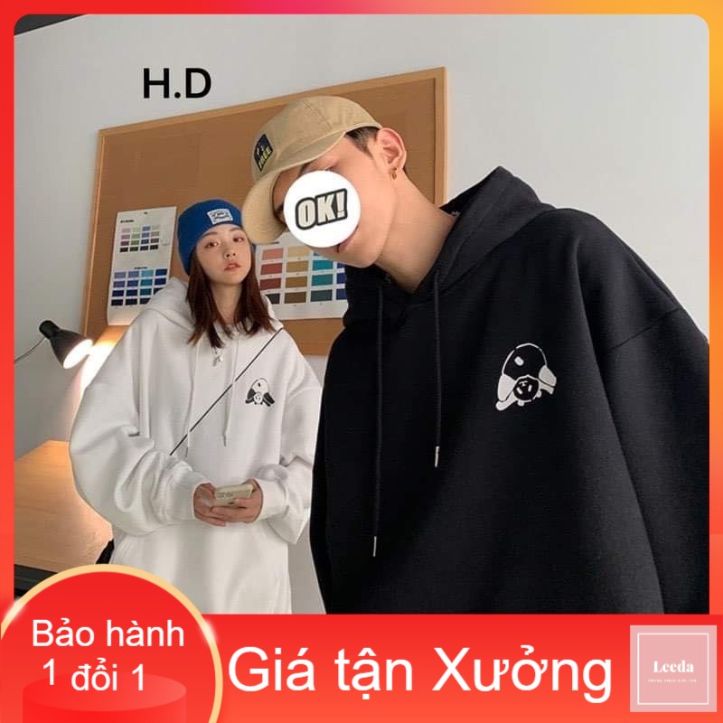 Áo đôi hoodie gấu trúc HĐ12 , áo thun nam nữ, áo thun, sét bộ mặc ở nhà, áo nỉ ấm - LEEDA