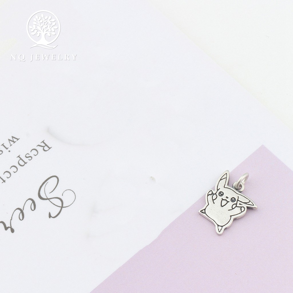 Charm bạc hình Pikachu treo - NQ Jewelry