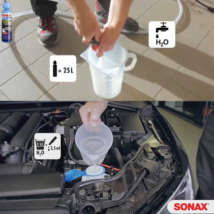 Dung dịch làm sạch và làm trong kính thương hiệu Đức - Sonax 271141 Dung tích 250ml