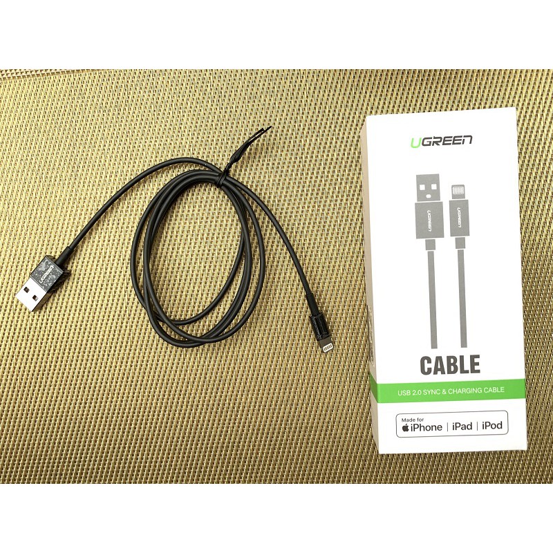 Cáp sạc cho ip|tablet 2.4a ugreen cao cấp