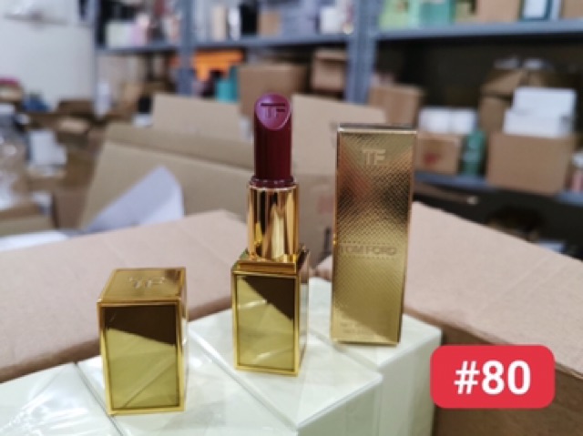 (cao cấp) Son Tom Ford Lip Color 24K màu 16, 80 - vỏ vàng Limited chính hãng