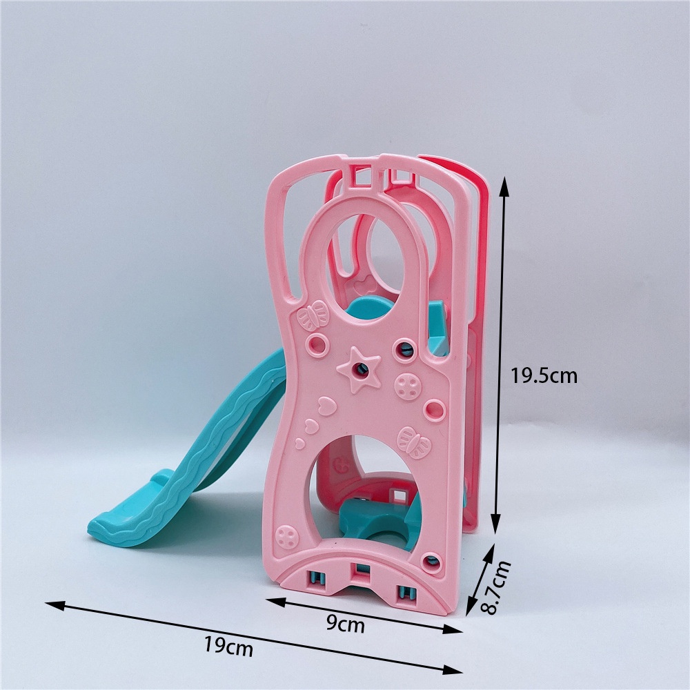 Bộ Đồ Chơi Cầu Trượt + Xích Đu Cho Nhà Búp Bê