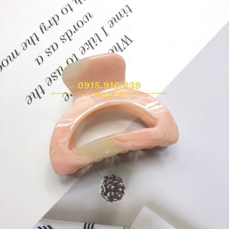 Kẹp Tóc Nhựa Vòng Cung Phối Màu, kẹp càng cua nhựa arylic