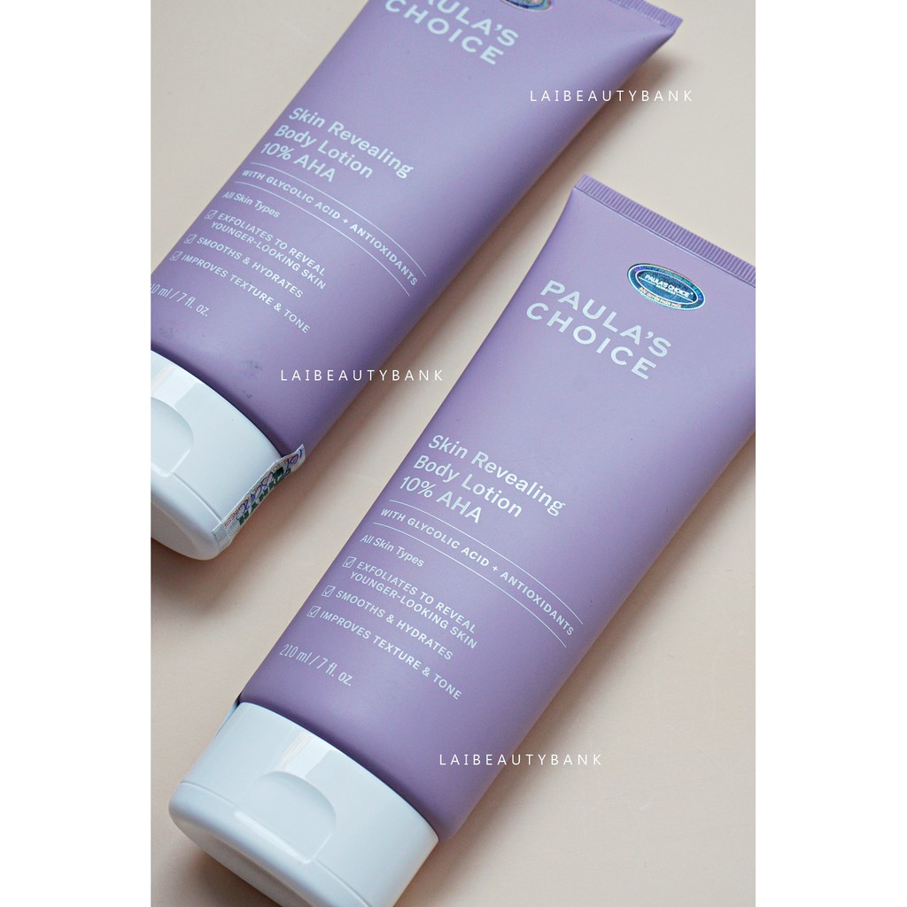 [AHA BODY 210ml] Dưỡng thể làm mịn, giảm sần, sáng da Paula's Choice RESIST Body Lotion with 10% AHA
